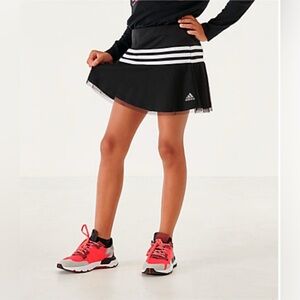 adidas Black and White Girls' Athletic Skort